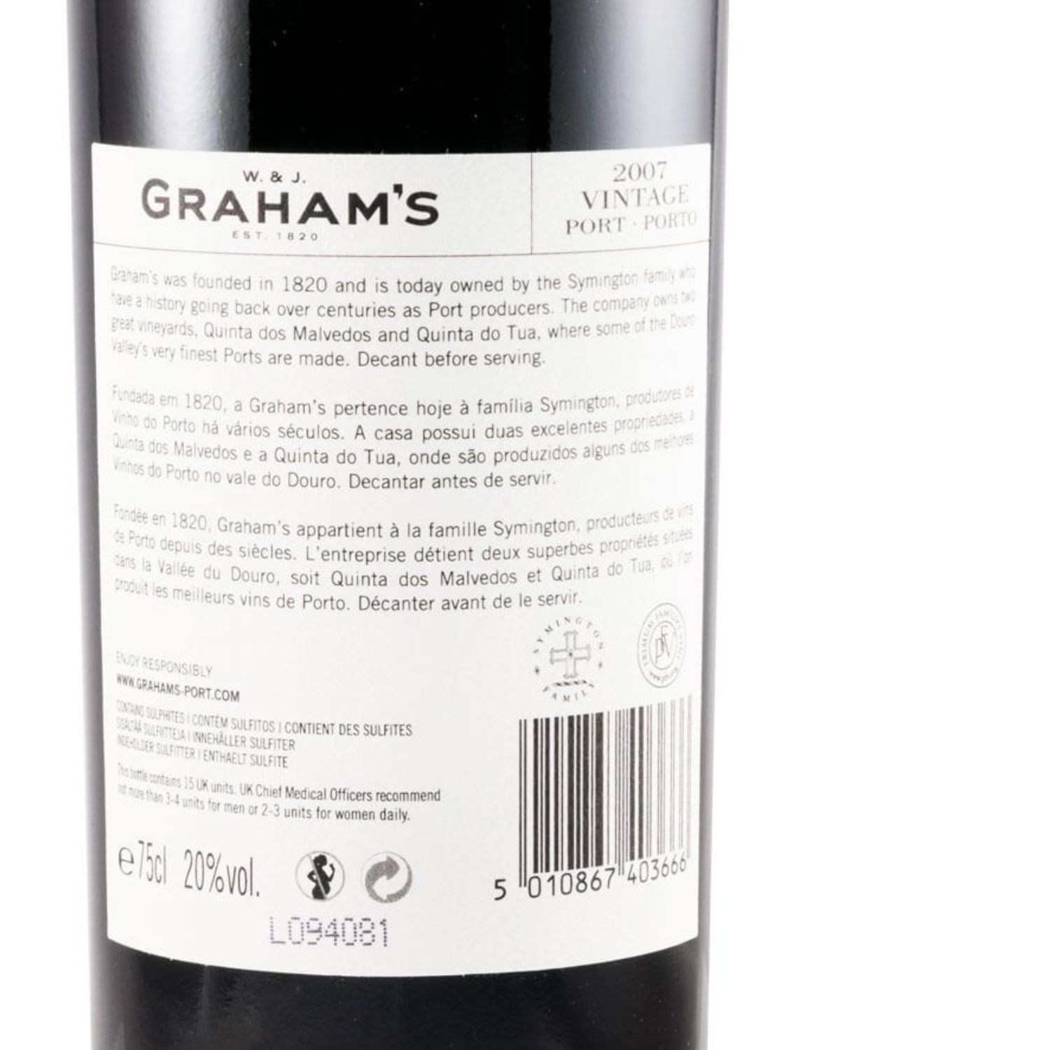 Porto Graham´s Vintage 2007