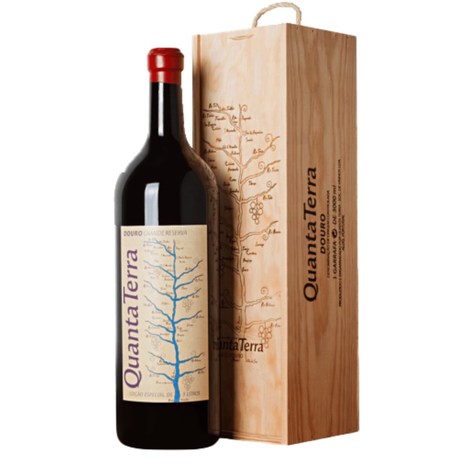 Quanta Terra magnum Tinto 2021 em caixa de madeira